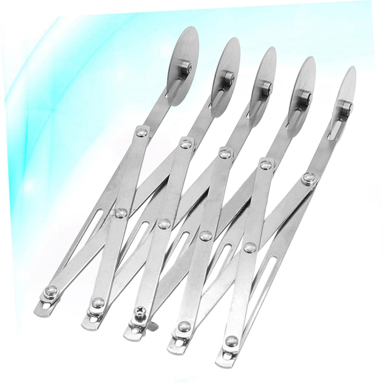 OUNONA Cuchillo De Pizza Cortador De Brownies y Pasteles Acero Inoxidable Ruedas Ajustables