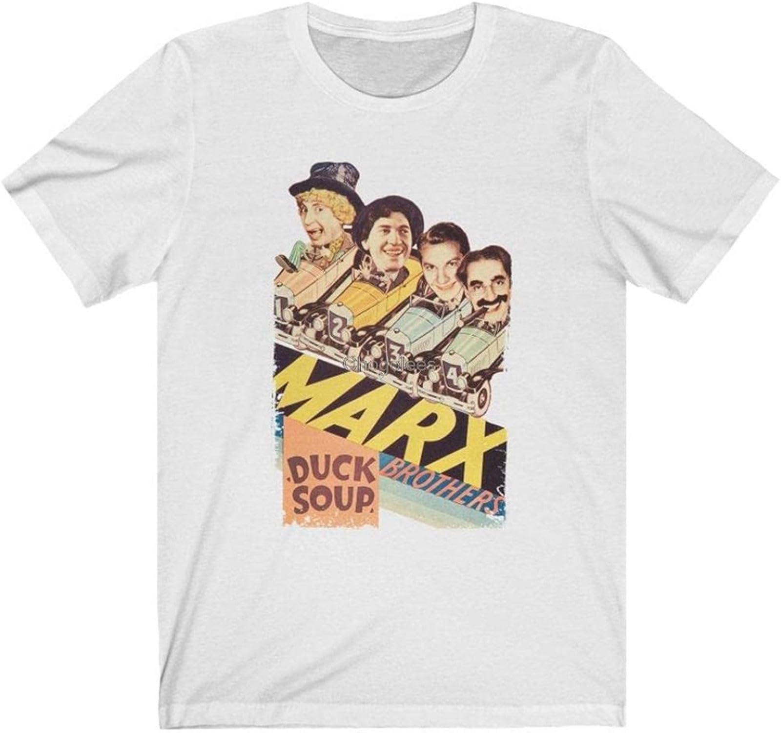 Marx Brothers Bros Duck Soup Groucho Harpo Chico Artists Actors Cinema Mens T Shirt Size 3XL White
