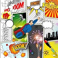 Create Your Own Comics (Comic Book Creator): 100 Blank Comic Book Pages (8.5 x 8.5 inches, Large) 1542997356 Book Cover