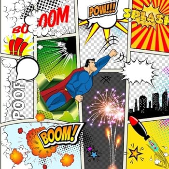 Create Your Own Comics (Comic Book Creator): 100 Blank Comic Book Pages (8.5 x 8.5 inches, Large)