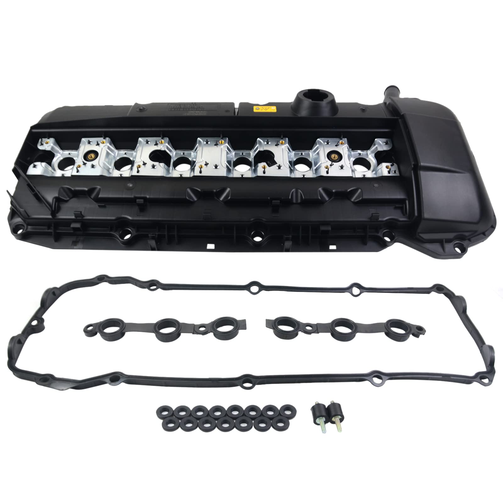Bisenya Couvercle de soupape de culasse de moteur Compatible avec les séries 3 5 7 E46 E39 E38 X5 E53 Z3 E36 11121432928