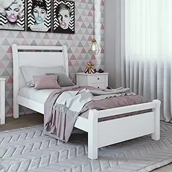 Cama Solteiro Reali Plus Móveis Lopas Branco