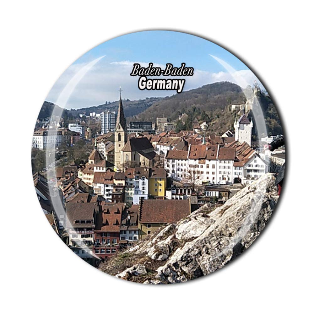 Muyu Magnet Baden-Baden Germany Fridge Magnet Souvenir Gift Crystal Magnetic Sticker Collection