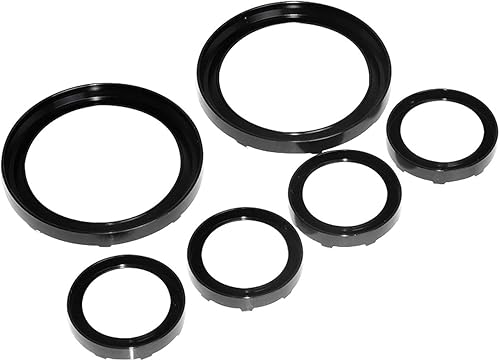 Miniatura 3 de Cubierta negra para tablero de instrumentos de motocicleta, velocímetro, tacómetro, anillo de ajuste + biseles auxiliares para Harley Touring