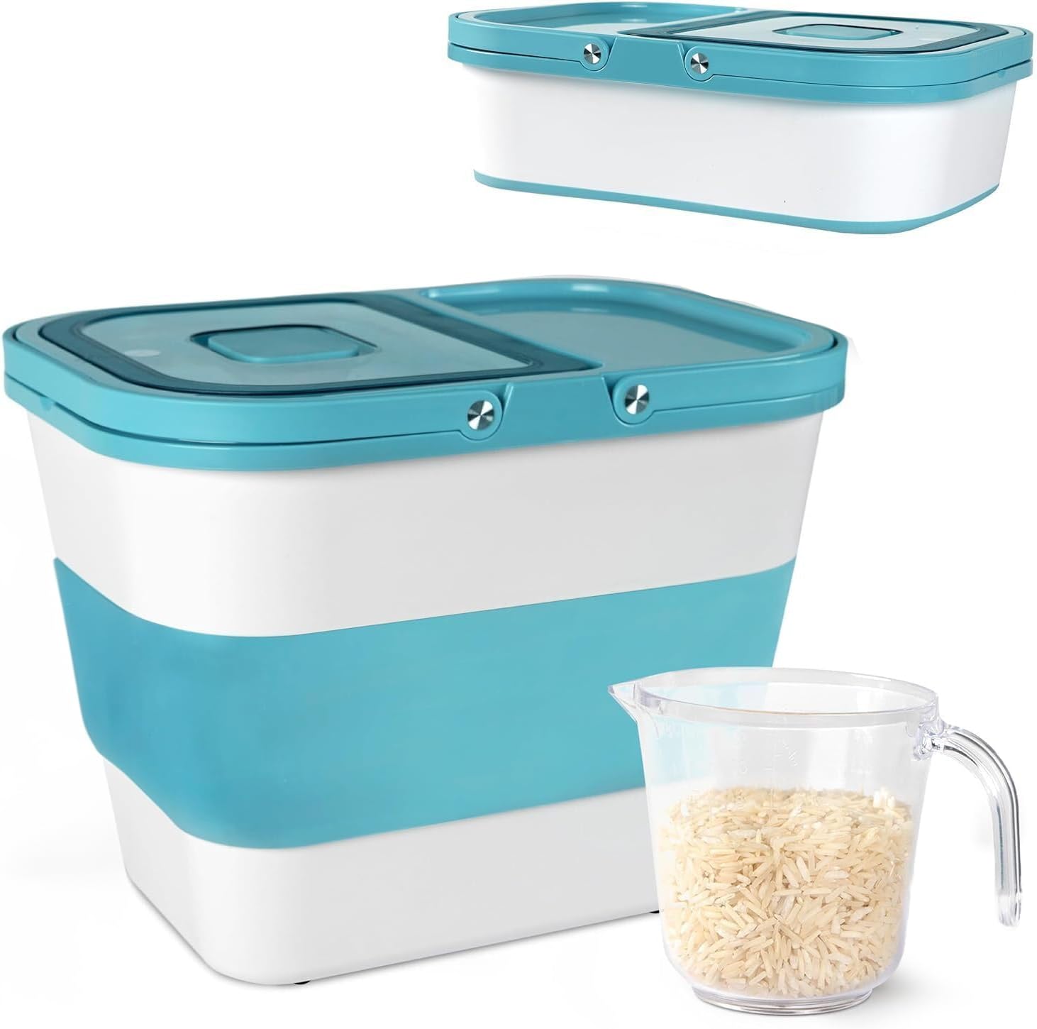Chef's Path20 to 50 Lbs Collapsible Food Storage Container-Airtight- Ideal rice keeper container