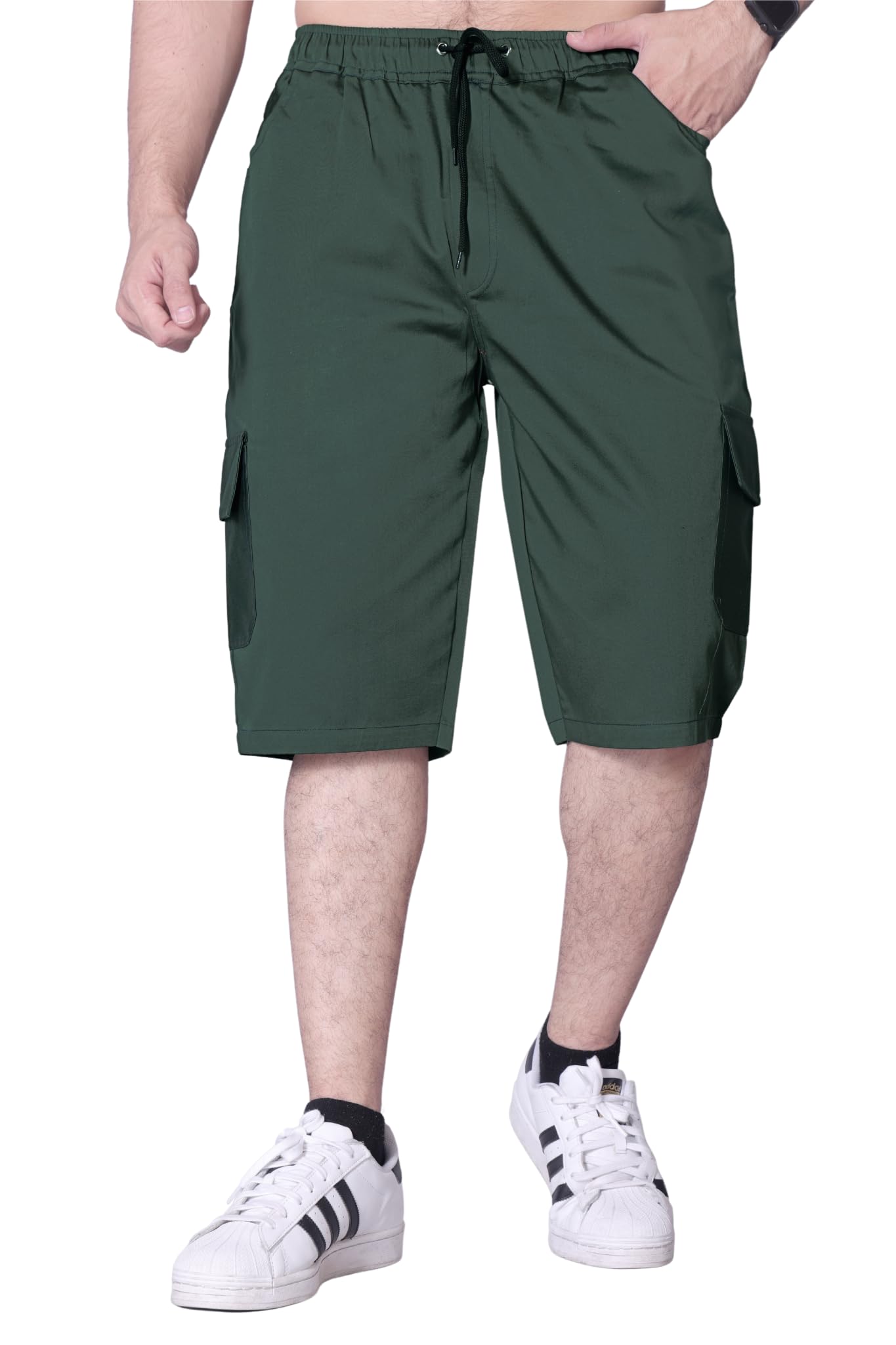 Wavygo Cargo Shorts with 6 Pockets & Bold Square Design – Perfect for Every Adventure!-picture-21