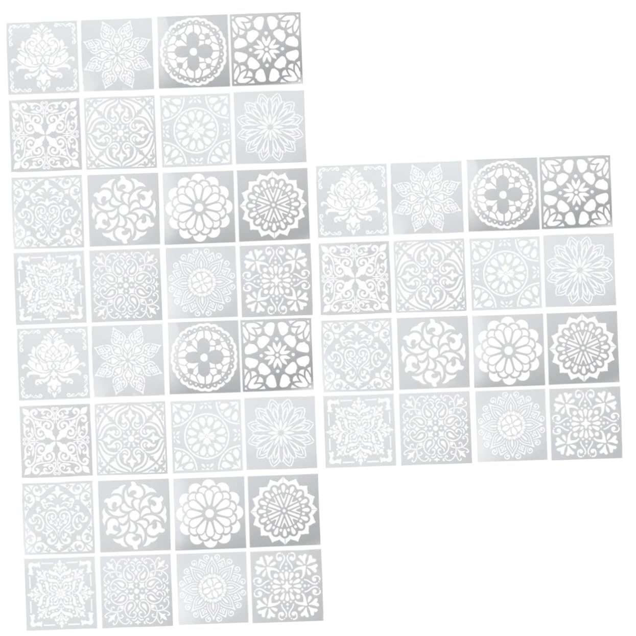 Pochoirs Mandala en PET lavable et inodore pour une peinture DIY de haute précision