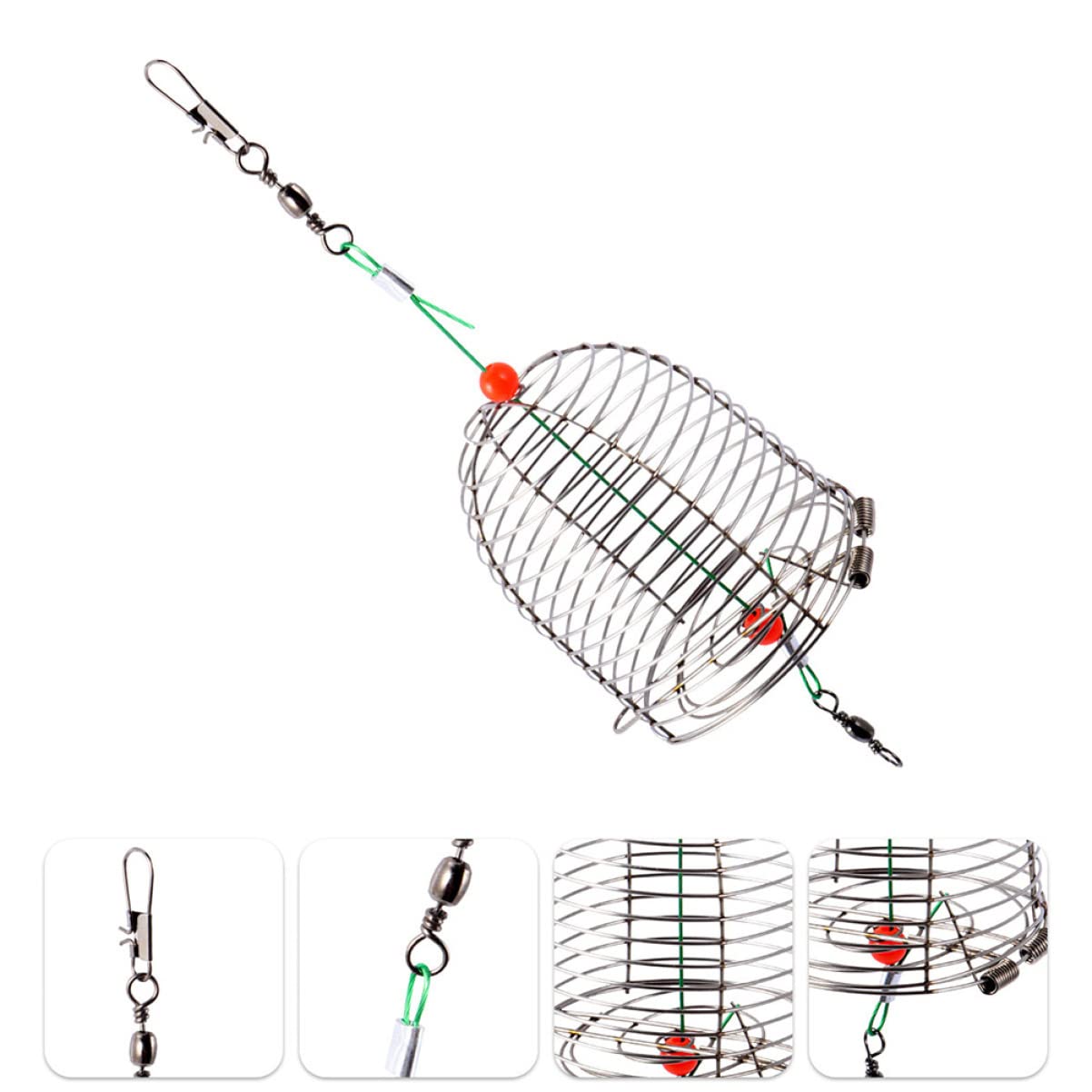30stücke Edelstahl Bait Cage Für Karpfenangeln Robuster Futterkorb Für Effektives Angeln Langlebige Konstruktion Einfaches Bait-Management Perfektes Zubehör Für Angelfans