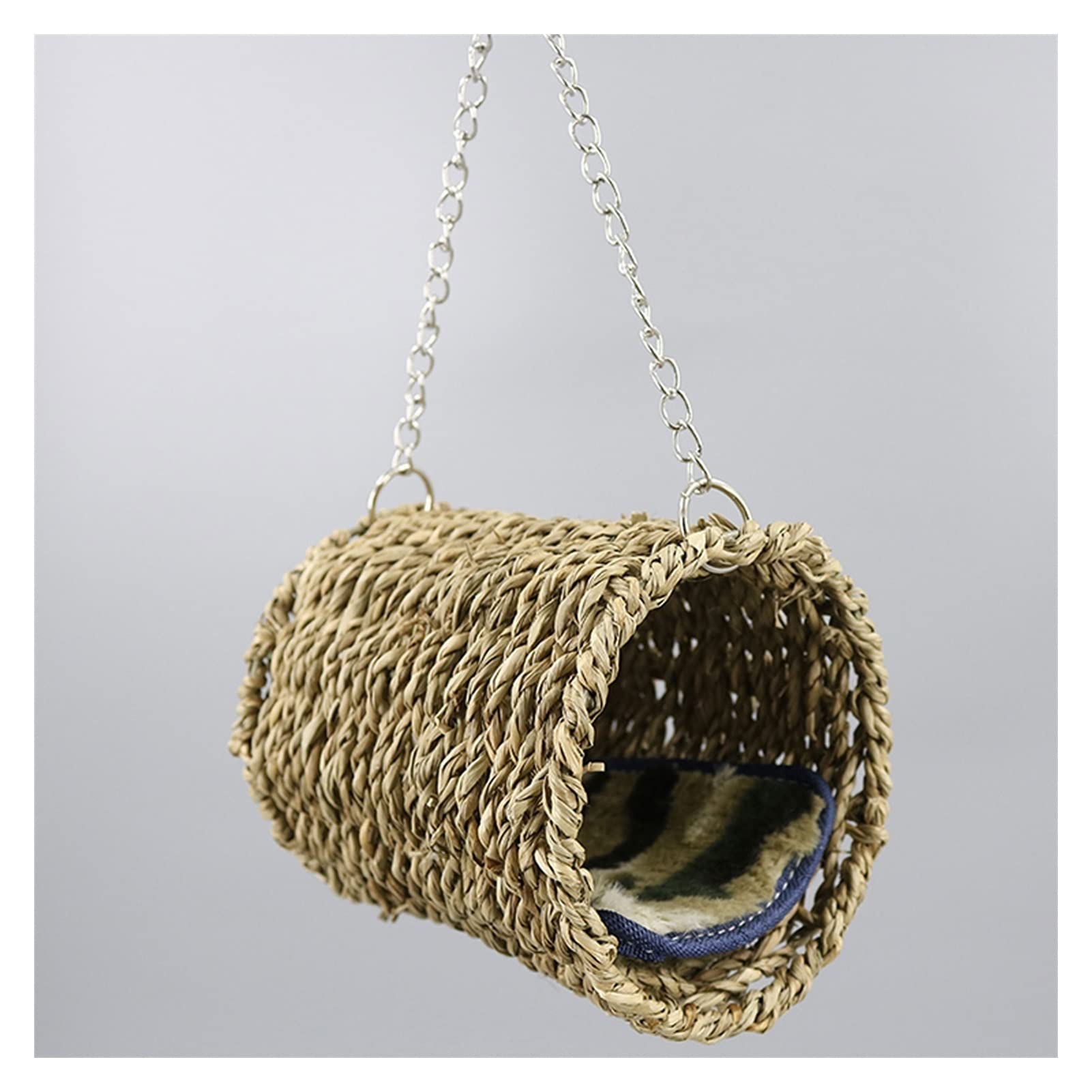Jaula de Vuelo de Pájaros Jaula de pájaros tejido a mano a pájaro cómodo hábitat de aves de aves jaula portátil pájaro pájaro pequeño mascota bolsa de mascotas suministros de viaje al aire libre Jaula