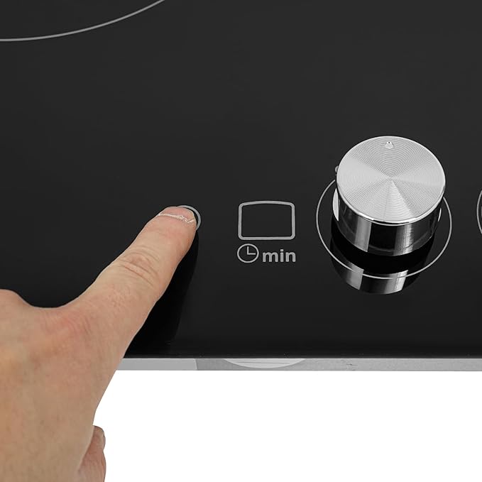 Estufa Vitrocerámica 3 Puestos 23 Pulgadas Encimera 110V miniatura 9