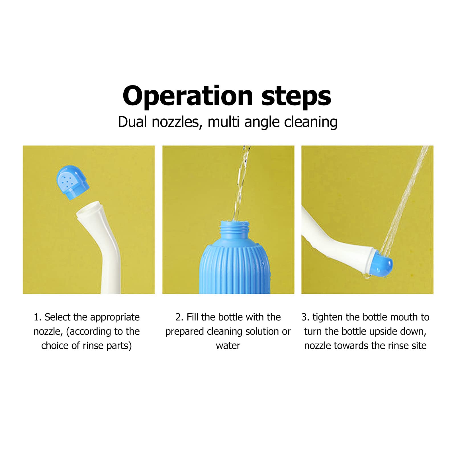 500ml Multipurpose Portable Bidet Sprayer Postpartum Peri Bottle for hygi-ene washing Soothing Postpa for Postpartum part Feminine Care — view 3