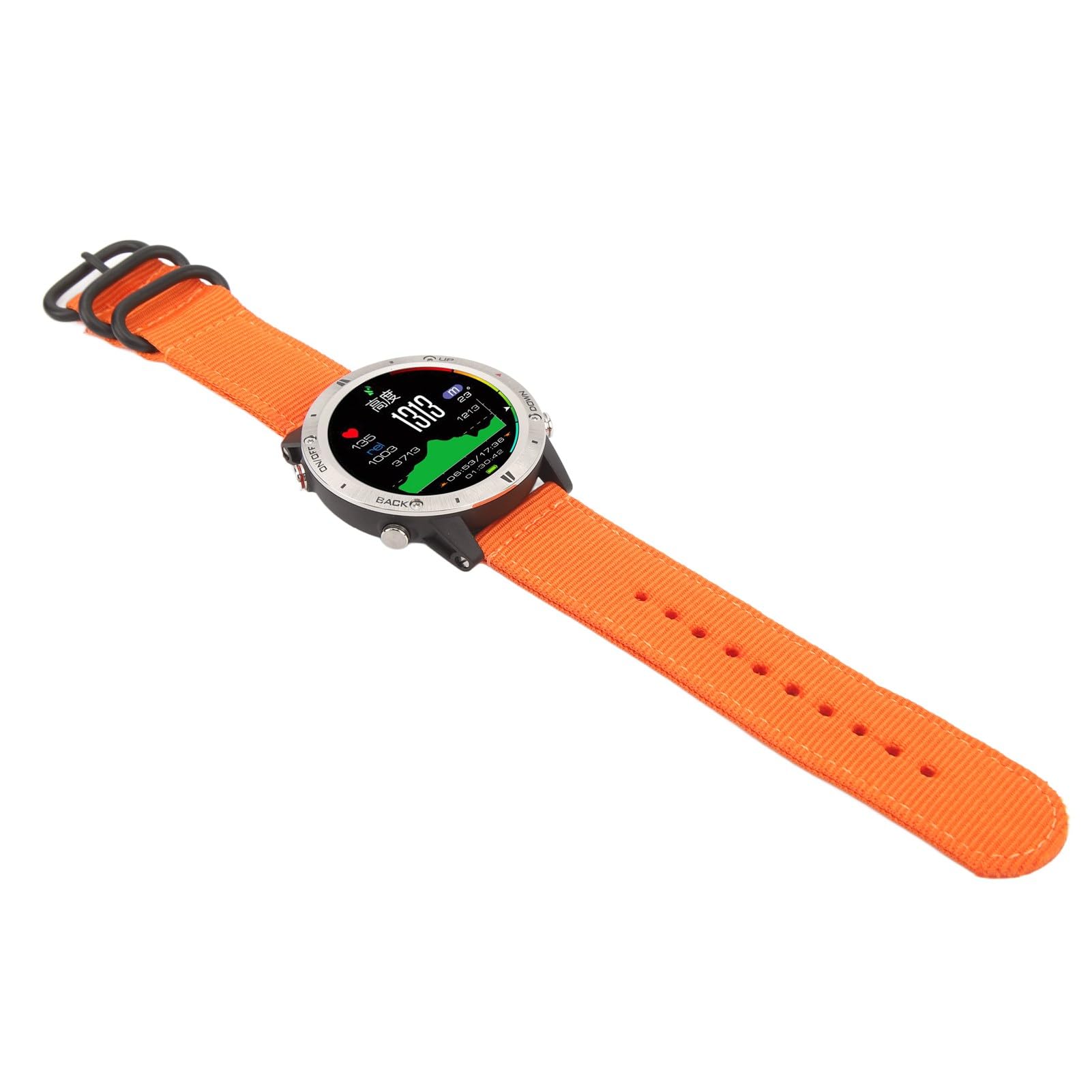 DAUZ Smart Watch sportivo da 1,28 pollici IPS TFT Full Touch Screen Orologio intelligente da uomo impermeabile fino a 50 m Controllo musicale per arrampicata