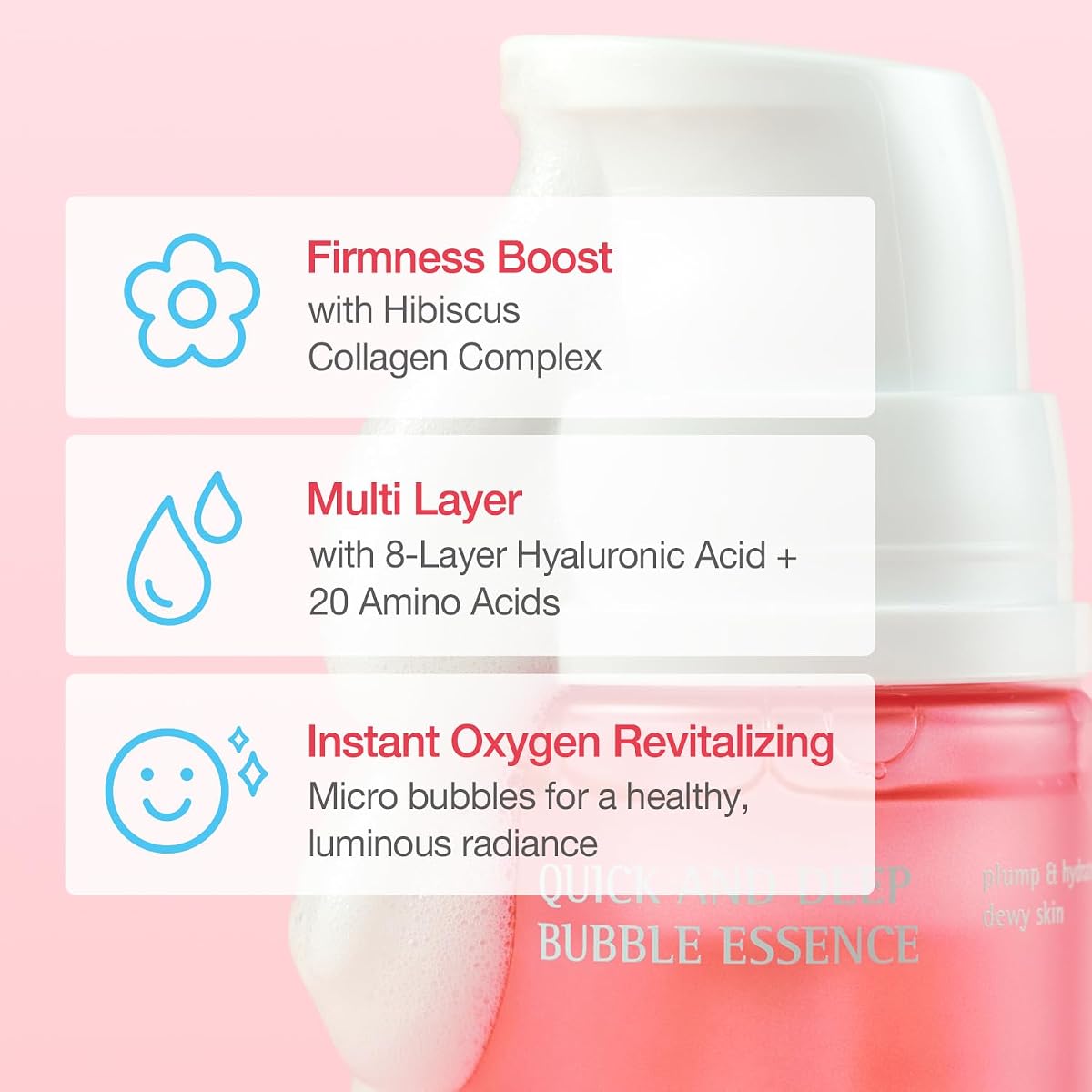 Quick & Deep Bubble Serum Essence (3.28 fl oz) + Black Snail Signature Lift Cream Mini (0.51 fl oz)
