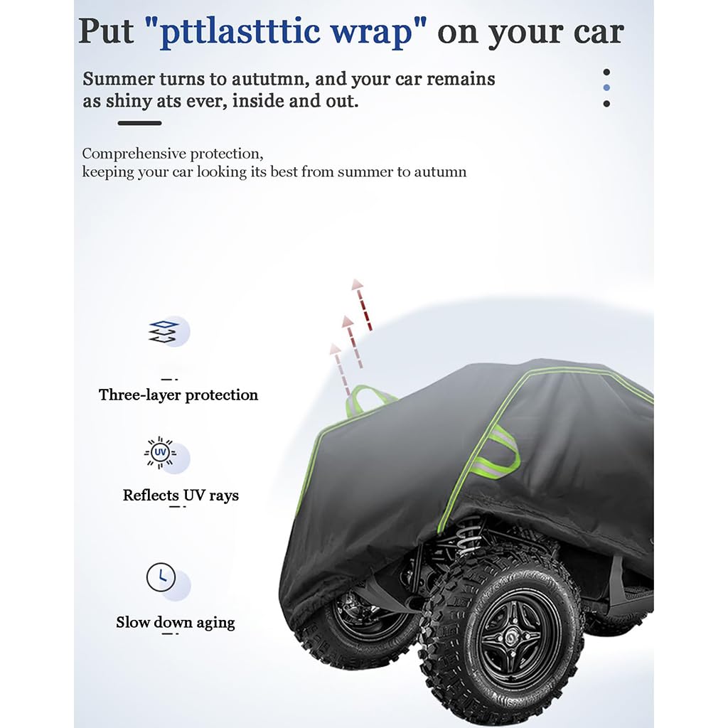 Housse Quad pour ATV pour Yamaha Raptor 110 2024 2025 2026, Oxford Quad Résistant à l'hiver Poussière Pluie Protection, Extérieure Bâche Protection Quad,B