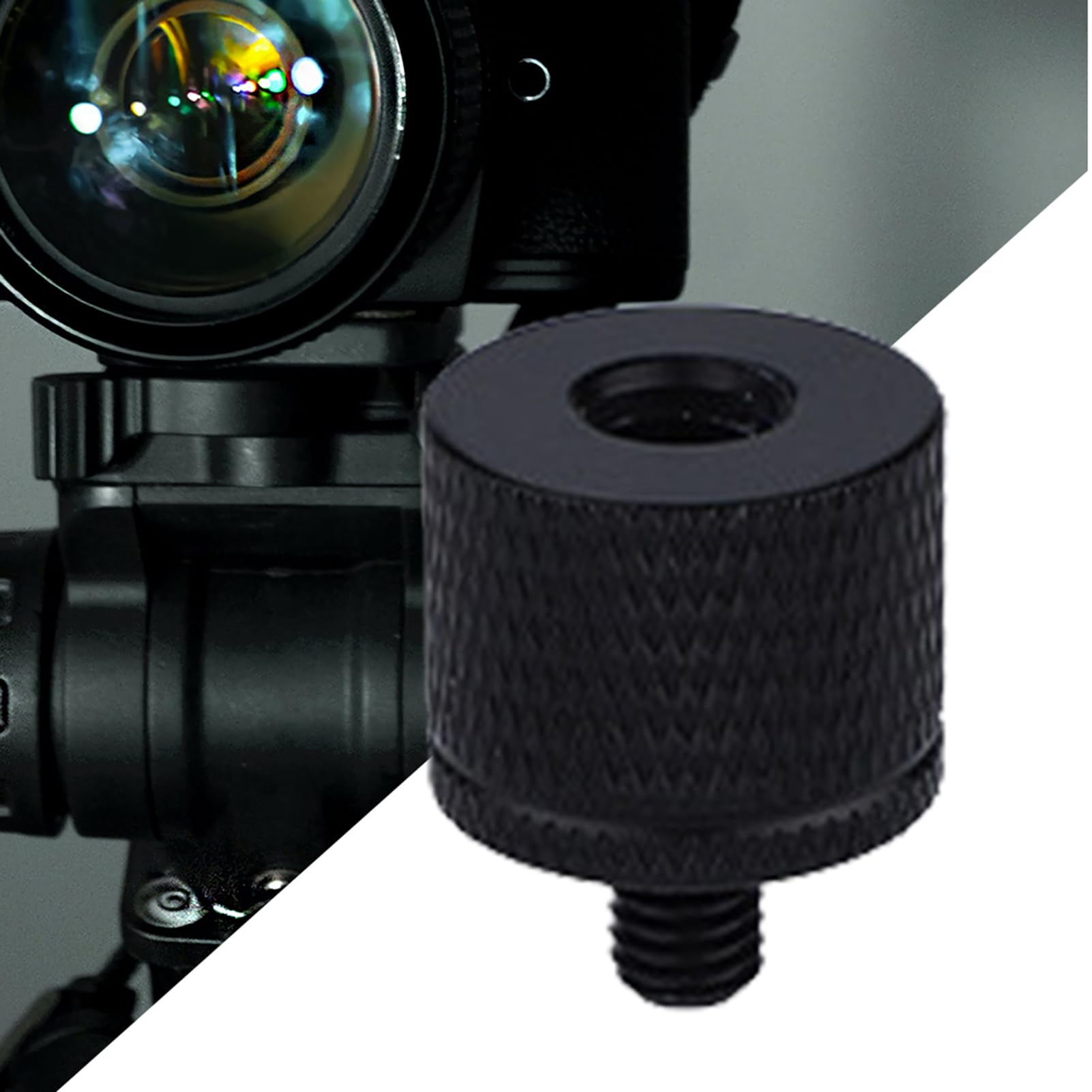 2 Stück Kameraschraube Adapter | Stativ Stand Nut 1/4 Buchse auf M5 M6 M8 Tragbarer Konvertierungsstecker von Mutter für Mikrofonständer für professionelle Hobbyisten, Schwarz