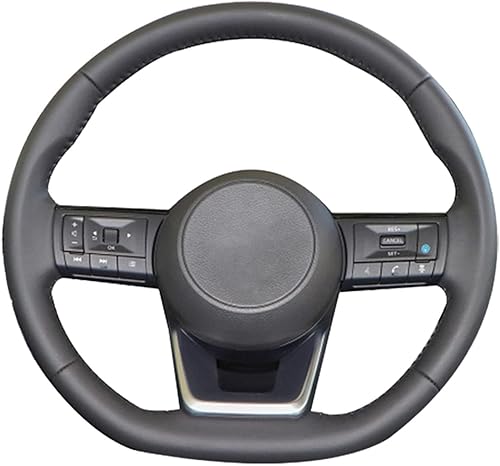 Funda de cuero cosida a mano para volante de automóvil, ajuste para Nissan X Trail T32 X-Trail X Trail    t32