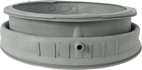 Endurance Pro 4986ER0004F Junta de puerta de lavadora OEM compatible con LG, arandelas Kenmore, sello de goma de carga frontal con puerto de drenaje