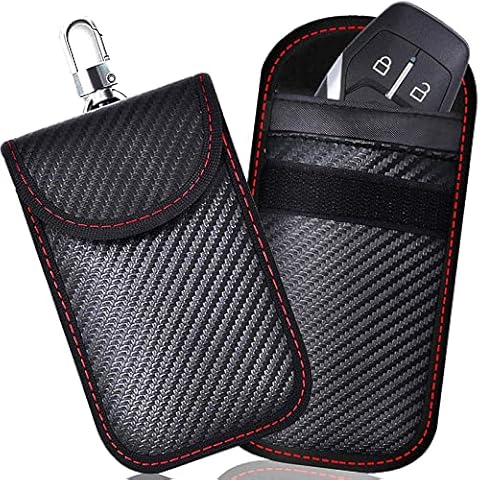 2 PACK Small Faraday Pouch For Car Keys, Car Key Signal Blocking Bag For Car, RFID Key Pouch Faraday Bag for Keyless Car Cover