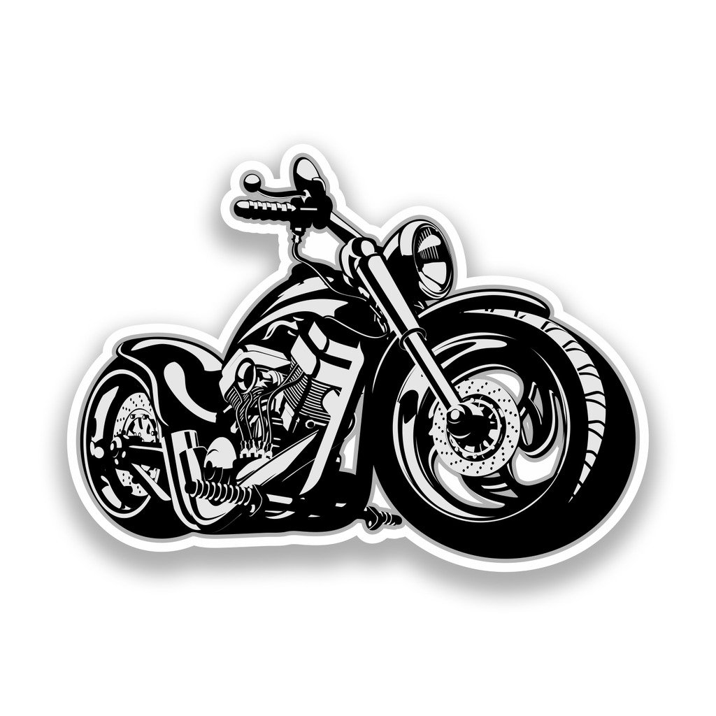 Destinationvinyl Multi 2 X 15Cm/150Mm Motorbike Vinyl Stickers Bikers Travel Luggage #7333