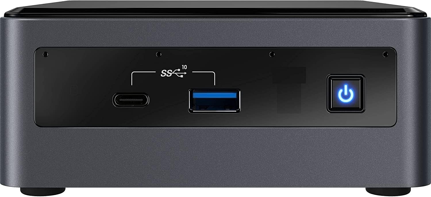 NUC10i5FNH Home & Business Desktop Mini Black i5-10210U 4-Core, 32GB RAM, 8TB PCIe SSD, UHD, WiFi, Bluetooth, 1xHDMI, SD Card, Win 10 Pro with USB Hub