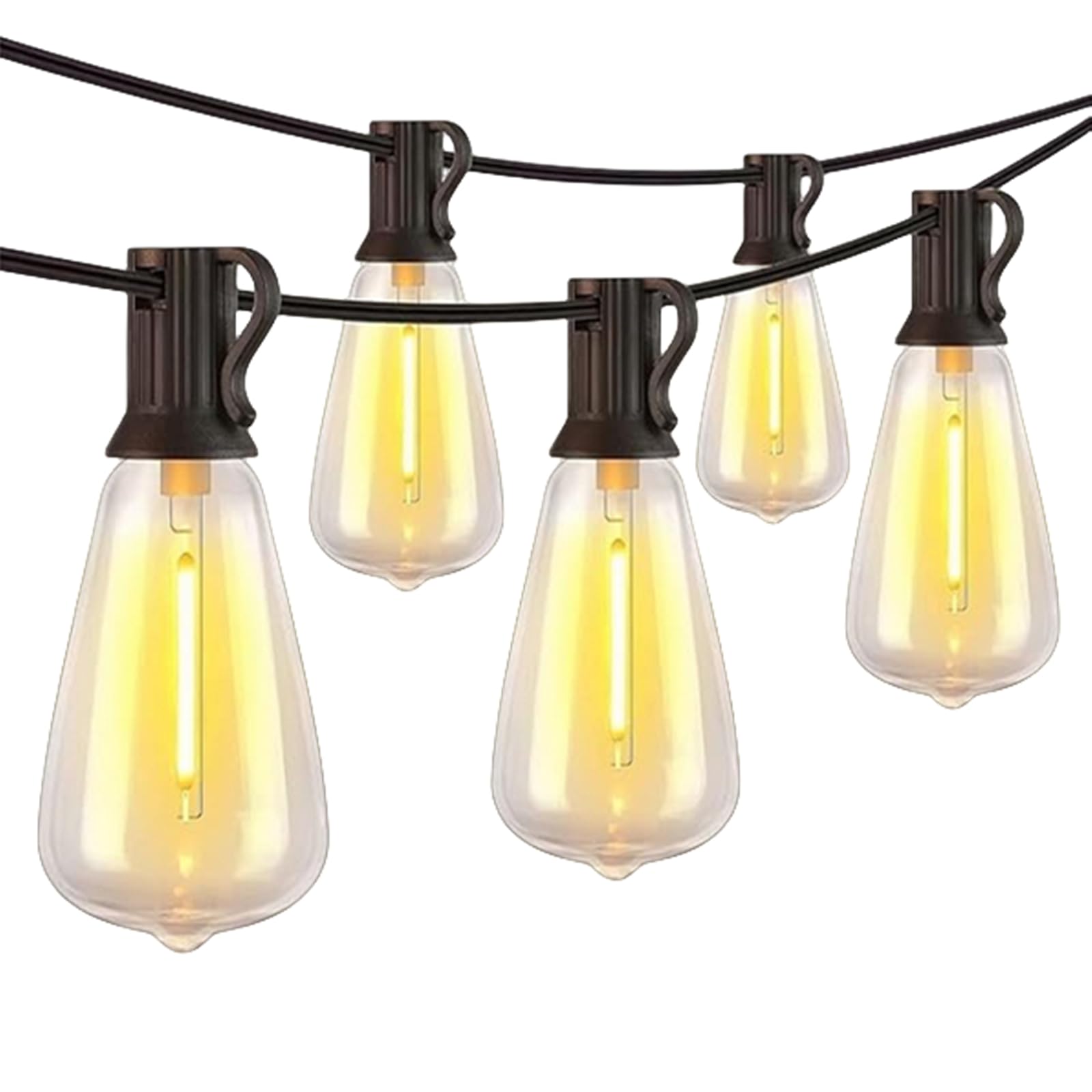 Outdoor String Lights 350 FT，Vintage LED Waterproof Patio Lights for Bistro Backyard Balcony Porch and Xmas Party