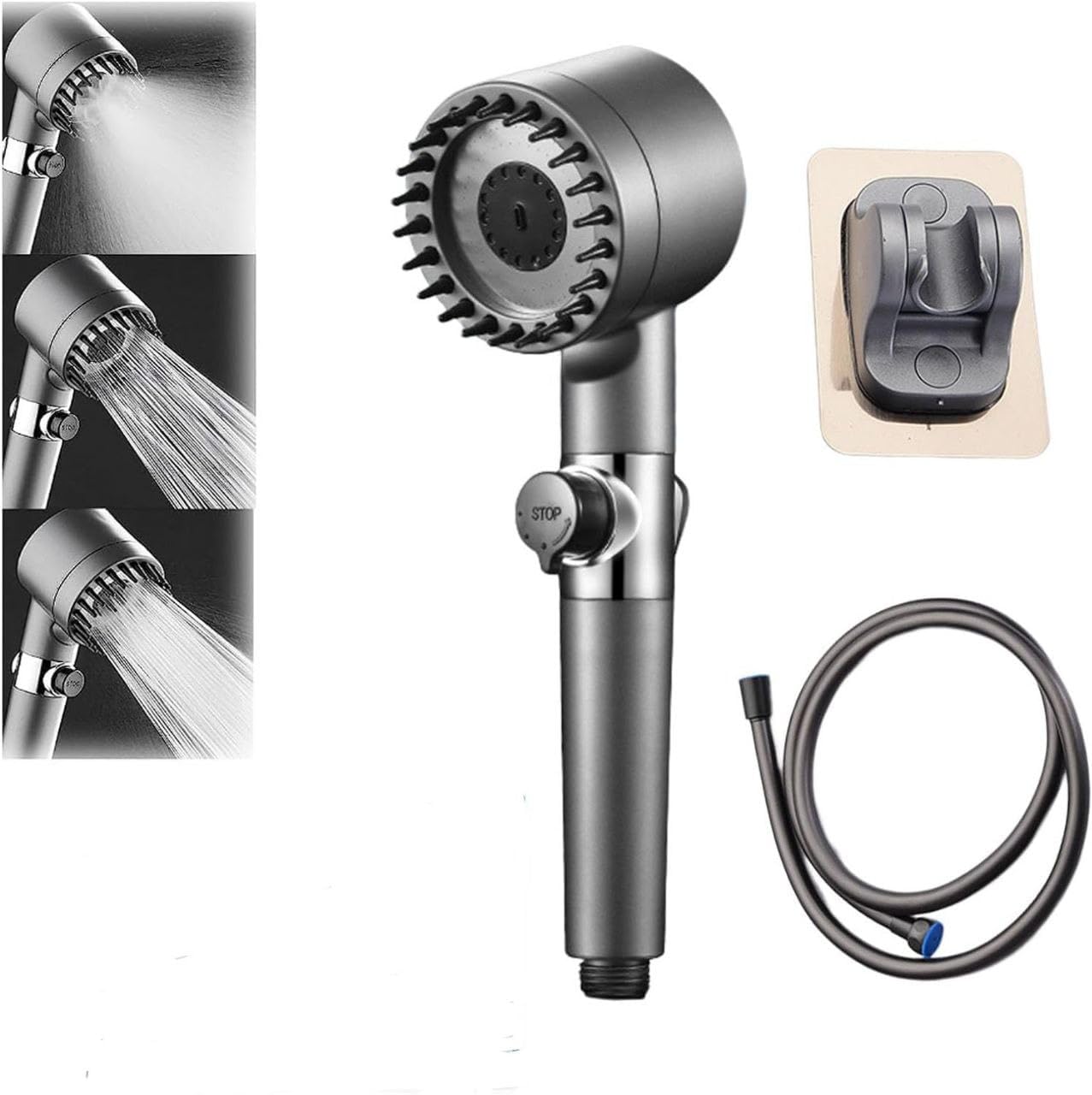 FLORISCA® Multi Functional High Pressure Shower 4 IN 1 multi-functional Shower Head One Button Adjustment Handheld Shower For Bathroom Handheld Shower With Wall Hook And Shower Tube (B0D9K5R1TS) Amazon Price History, Amazon Price Tracker