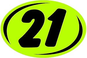 EZ226 2021 Sign: Bold Black and Chartreuse Windshield Sign
