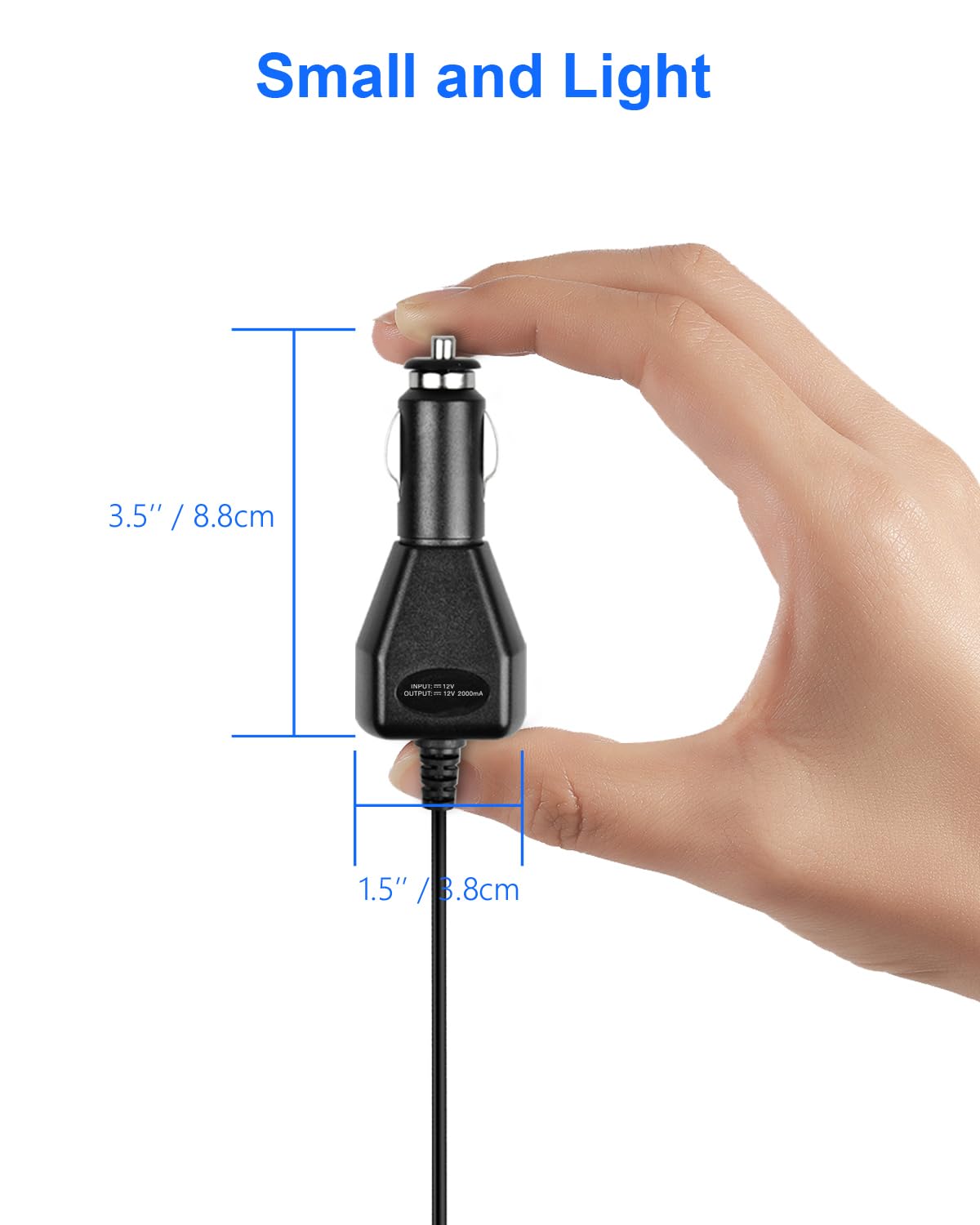Amazon.com: DC 12V Car Charger for Portable DVD Player, Replacement Car  Cigarette Lighter Adapter Power Cord for  Sylvania/DBPOWER/UEME/HDJUNTUNKOR/DRJ Portable DVD, 6ft Extra Long (12V in)  : Electronics