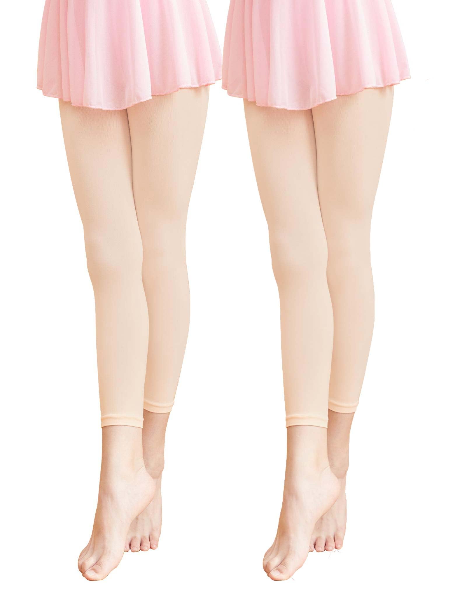 Daydance Girl's Women's Footless Tights for Dance, Balle, Gymnasics