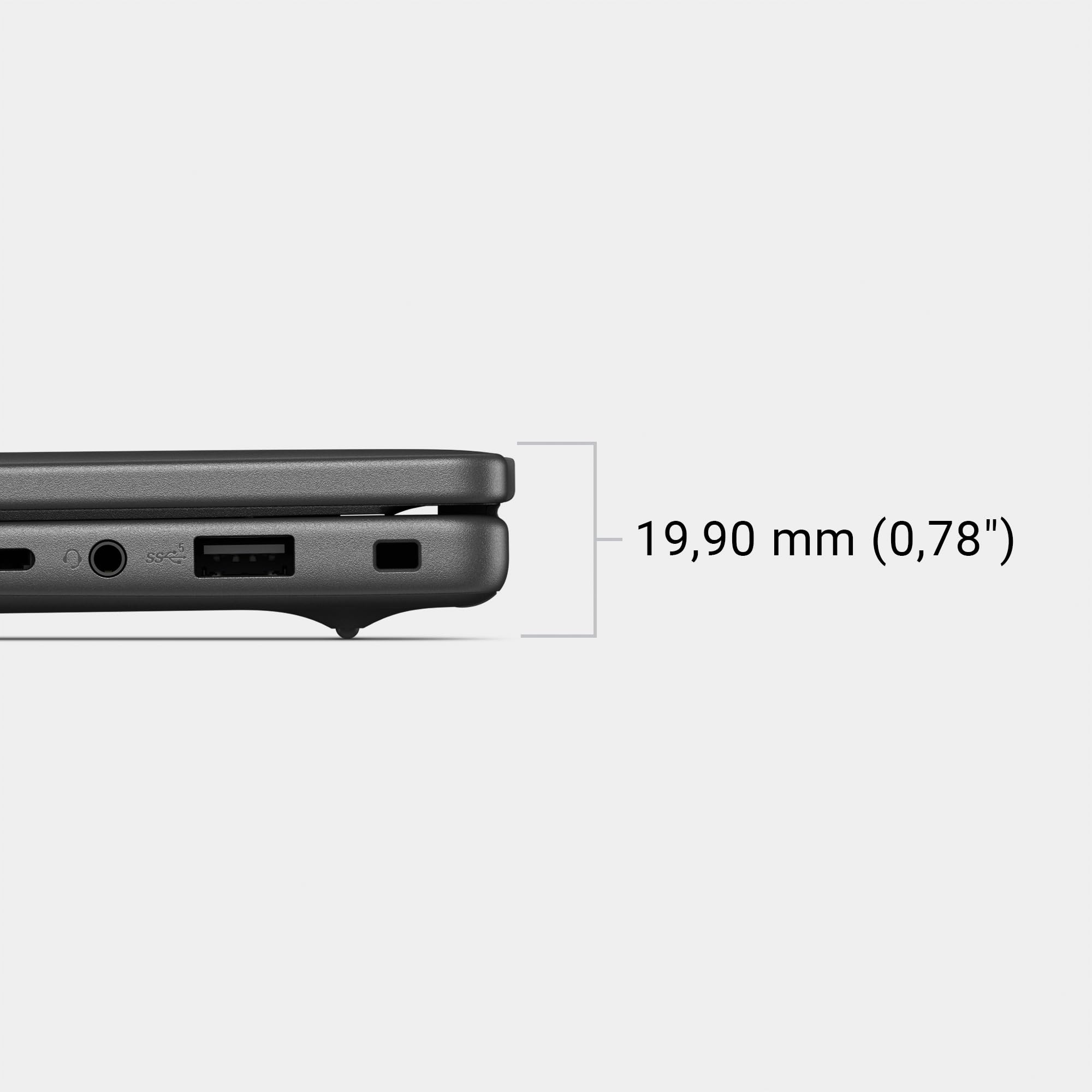 Dell 14 Laptop DC14255 Copilot+ PC 14" 2K AMD Ryzen 5 220 16GB RAM 512GB SSD AMD Radeon Grafik QWERTZ Tastatur Windows 11 Home Wi-Fi 6 Carbon Black