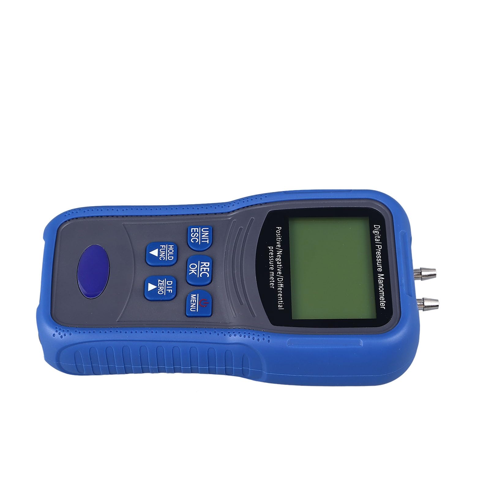 Hyuduo Manometr Różnicowy Manometr Cyfrowy z Ekranem LCD 12 Jednostek Wysoka dokładność Automatyczne i Ręczne Wyłączanie Zasilania do Testowania Ciśnienia Powietrza w Systemie HVAC
