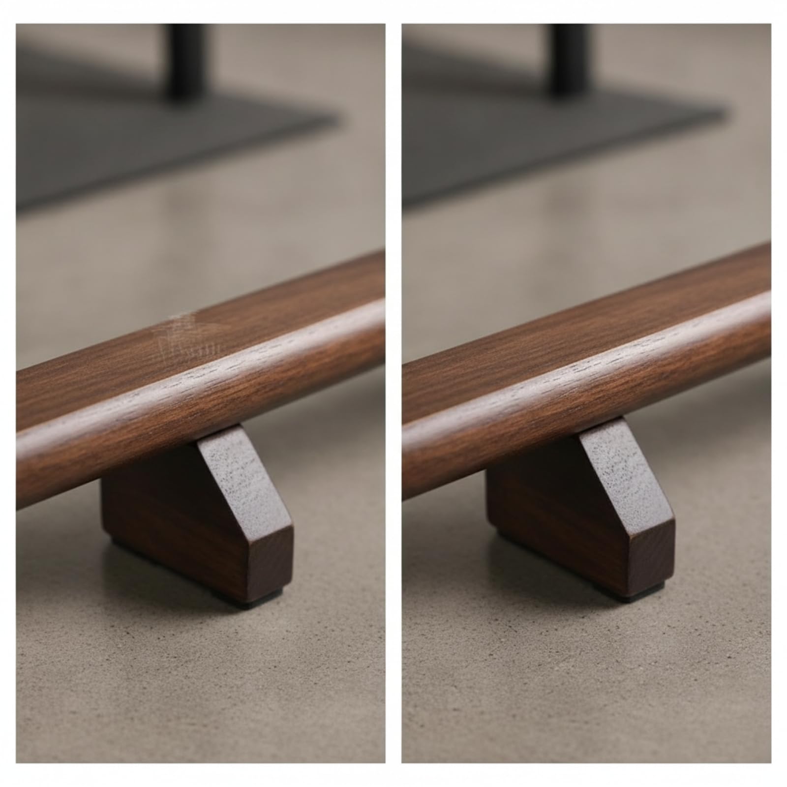 rockible Push Up Training Stand Barra para Entrenamiento de Pecho Paraletes Soporte Elevado Madera Maciza con Pies Angulados Antideslizantes Adecuado para