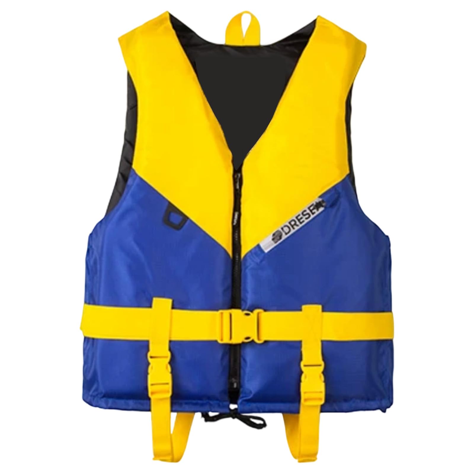 Swim Vest Unisex Swim Jackets with Strap and Whistle Reflective Strips Gilet Swimsuit for Pool Summer Kayaking Beach Play Snorkeling Holiday (X1-Yellow, XXL（90KG+）) — image 1