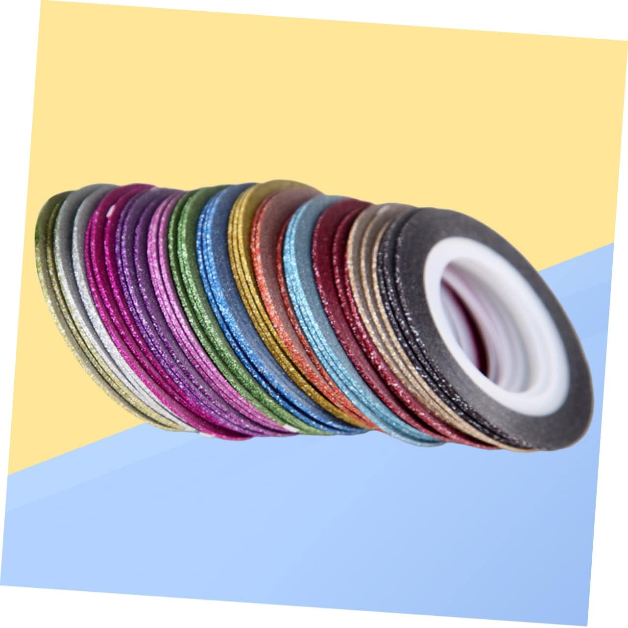 Didiseaon 156rolls Frosted Nail Art Tape Mixed Nail Decoration for Manicure Pedicure Easy to Use Self-Adhesive Design for Creative Art Designs
