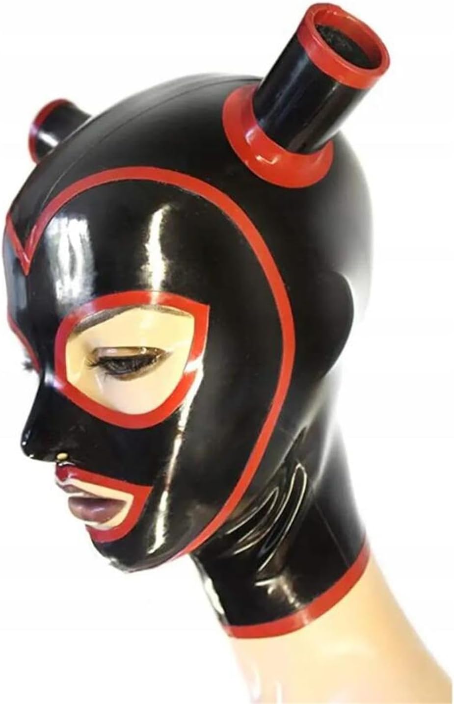 Latex Head Cover Latex Face Hood Rubber HeadMask Latex Party Decorate Mask for Cosplay Club Wear
