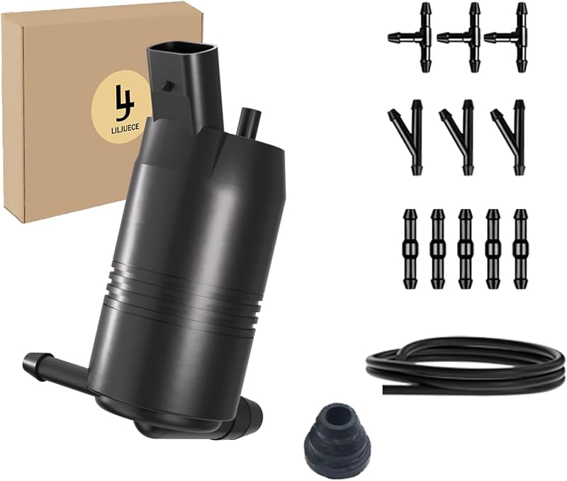 Bomba do lavador do para-brisa LILJUECE 12 V para Nissan Altima, Sentra, Maxima, Chevrolet Colorado e GMC Canyon – Kit
