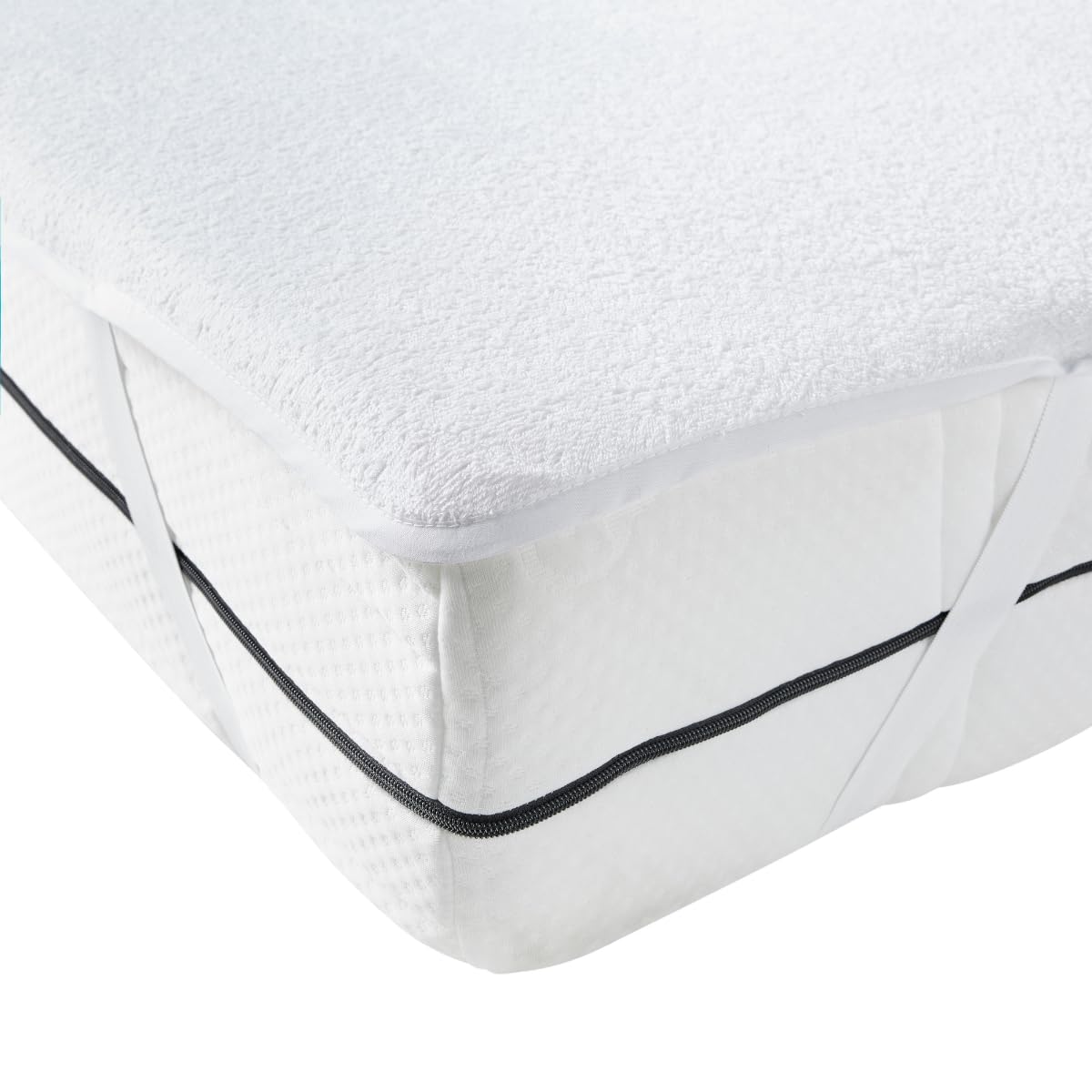 Dreamway Coprimaterasso Singolo 80x200 cm – Impermeabile, cotone Oeko-Tex, coprimaterasso resistente con 4 angoli elastici – Per materassi fino a 28 cm