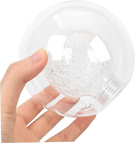 Miniatura 4 de Housoutil 2 unids mesa de vidrio vanidad bandeja al aire libre lámpara ventilador techo cubiertas globo lámpara de vidrio transparente sombra globo