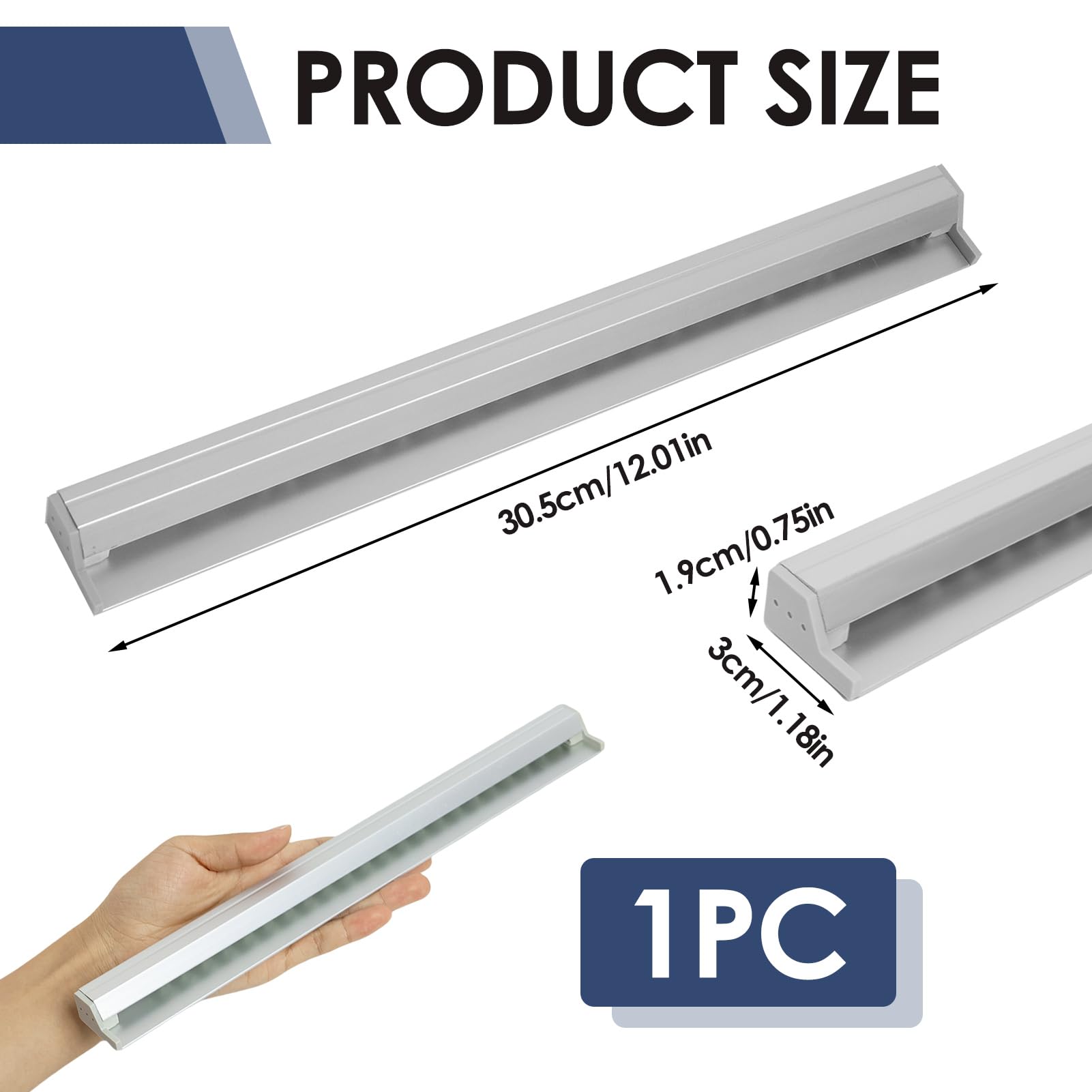 2 Portacomande Da Barra Autoadesivi 25cm - Per Scontrini E Ordinazioni, Bianchi - Foto 5