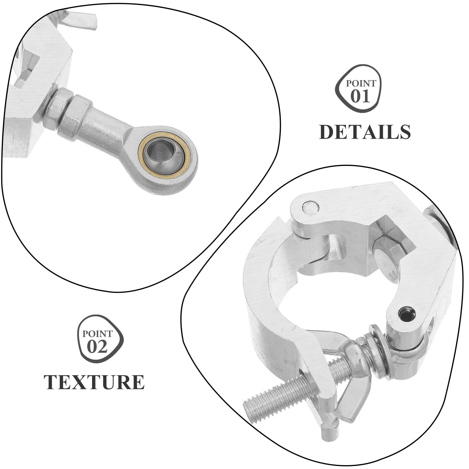 Conector de Enganche de Remolque de Metal Tipo 2 para Caravana