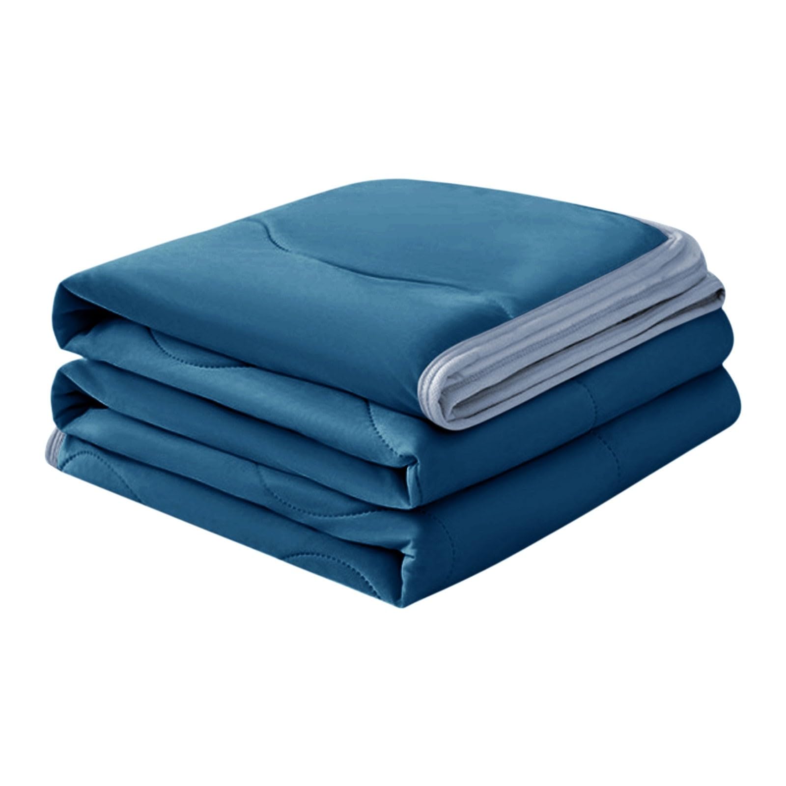 Summer Cooling Blanket for Night Sweats UK, Ice Cooling Blankets King Size Double Bed Adult Single Skin Friendly Plain Print Bed Blanket Cooler Quilt for Hot Sleepers Sweats All-Season Lightweight