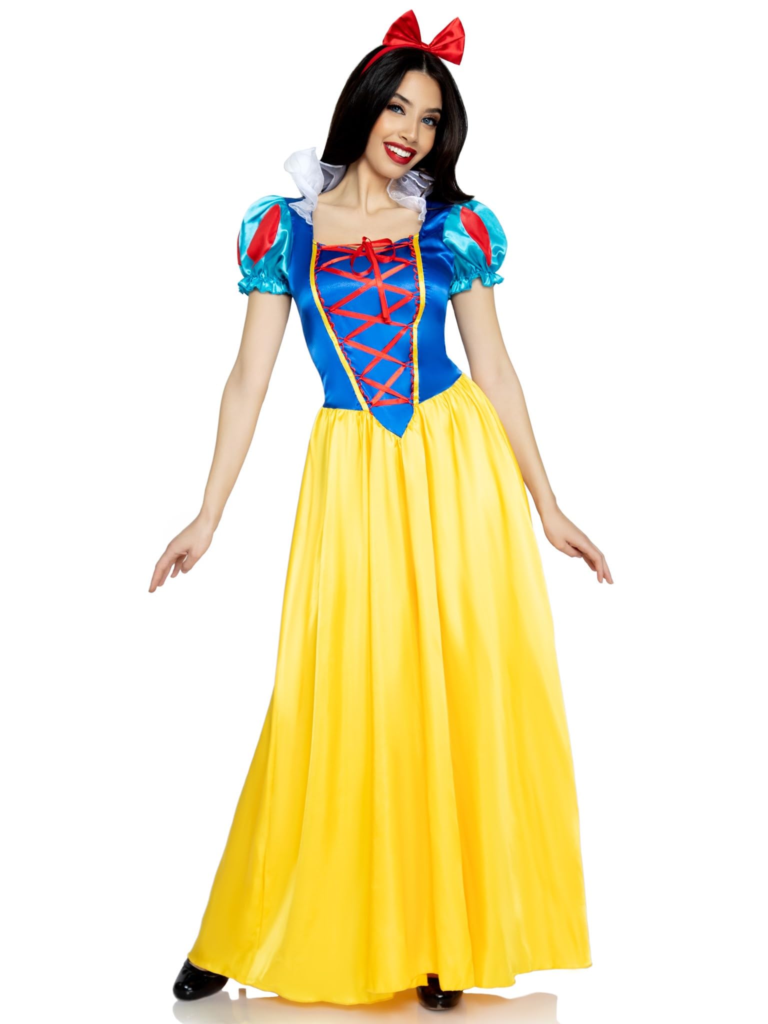Leg Avenue Costume Blanche Neige Classique pour Femme Bleu/Jaune/Rouge Taille M