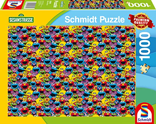 Schmidt Spiele 57575 Barrio Sésamo, Quién, cómo, qué, 1000 Piezas Puzzle, Normal