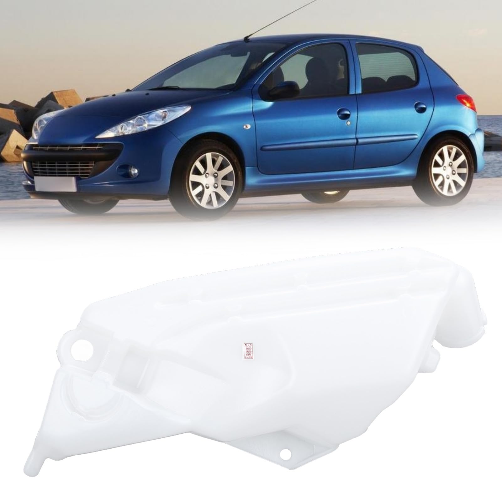 Réservoir de Liquide de Bouteille de Réservoir d'essuie-glace en Plastique 643195, Réservoir de Réservoir de Lave-glace Anti-fuite pour 206