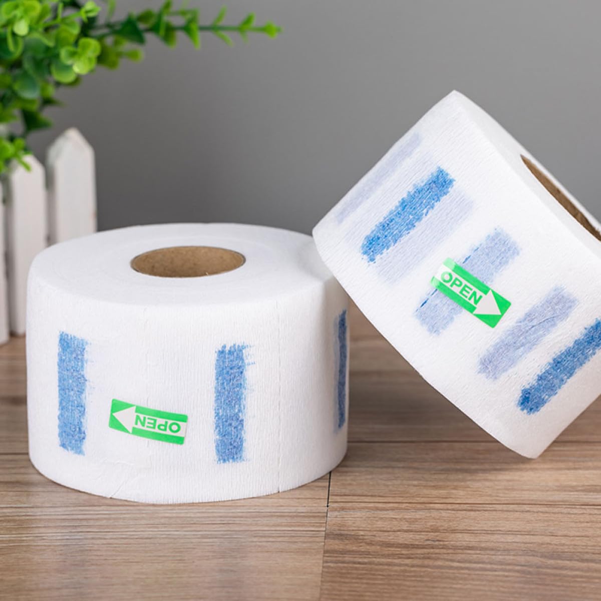 LIFKOME Cuello Práctico de Madera White desechable de Pulpa Protector Usar y Paquete de 800 Hojas Cómodo para Barbería Corte de Cabello en Casa