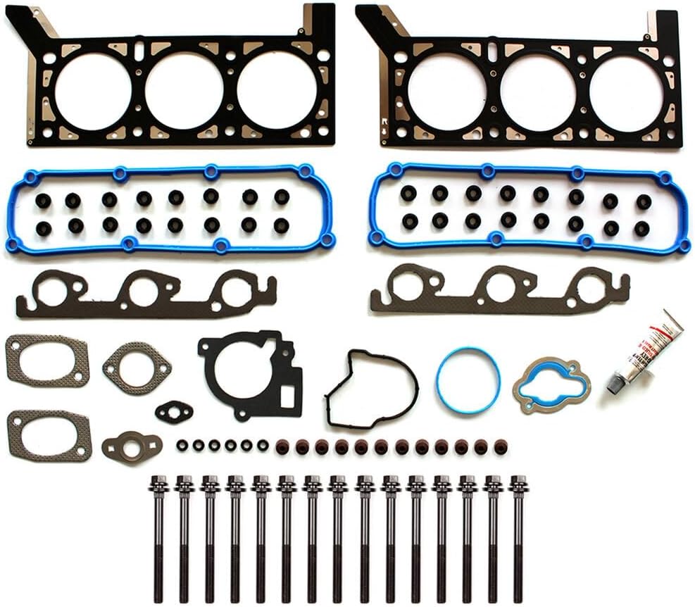 HS9996PT-2 Head Gasket Set Bolts Kit fit for 2005 2007 2008 for Chrysler for Pacifica 3.8L 2004-2010 for Chrysler for Town & Country 3.8L 2004-2010 for Dodge for Grand Caravan 3.8L replace