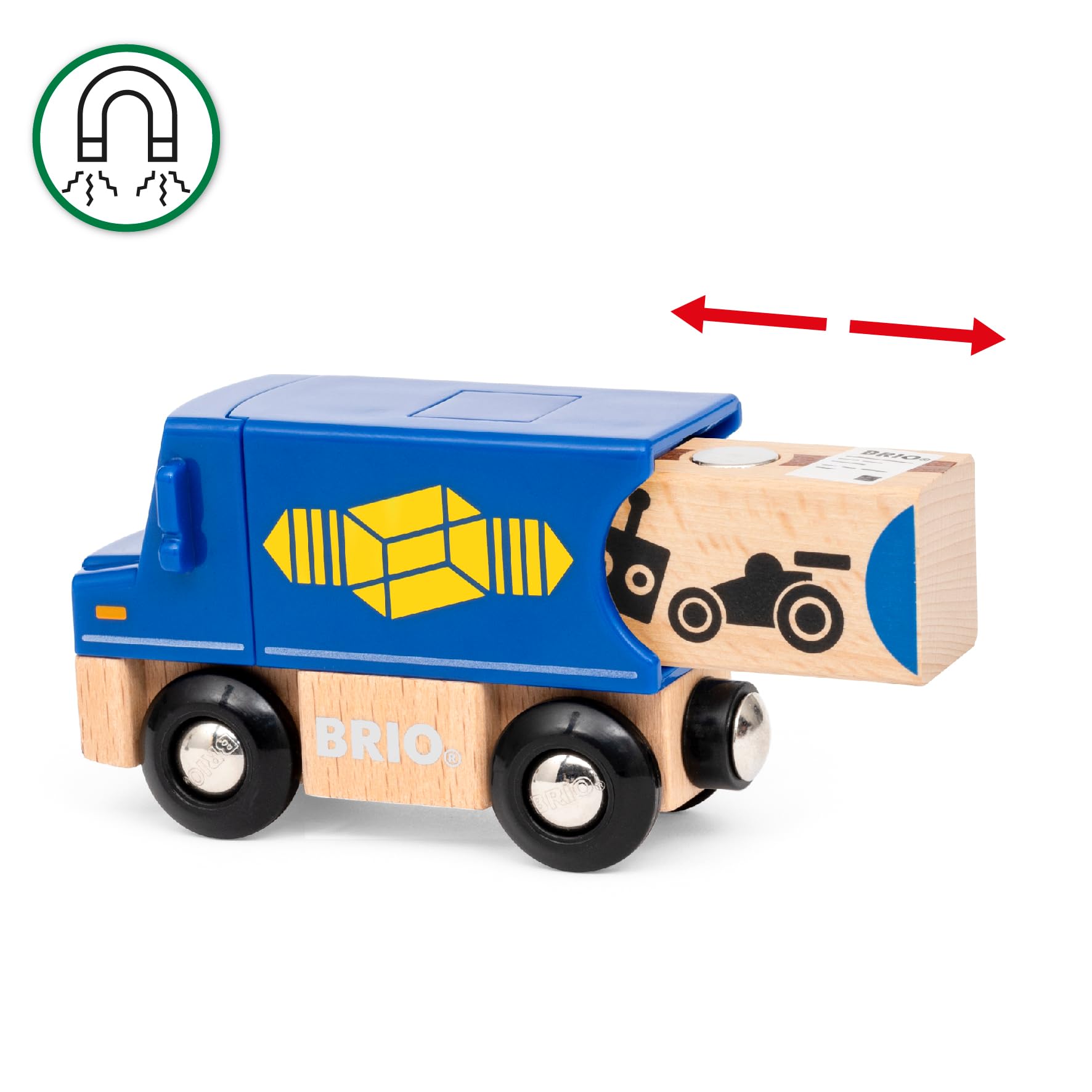 BRIO World – 36023 – Circuit Activités Cargo – Circuit de Train en Bois – 29 pièces avec Passage à Niveau et Grue pivotante – Enfants – Jouet Mixte à partir de 3 Ans