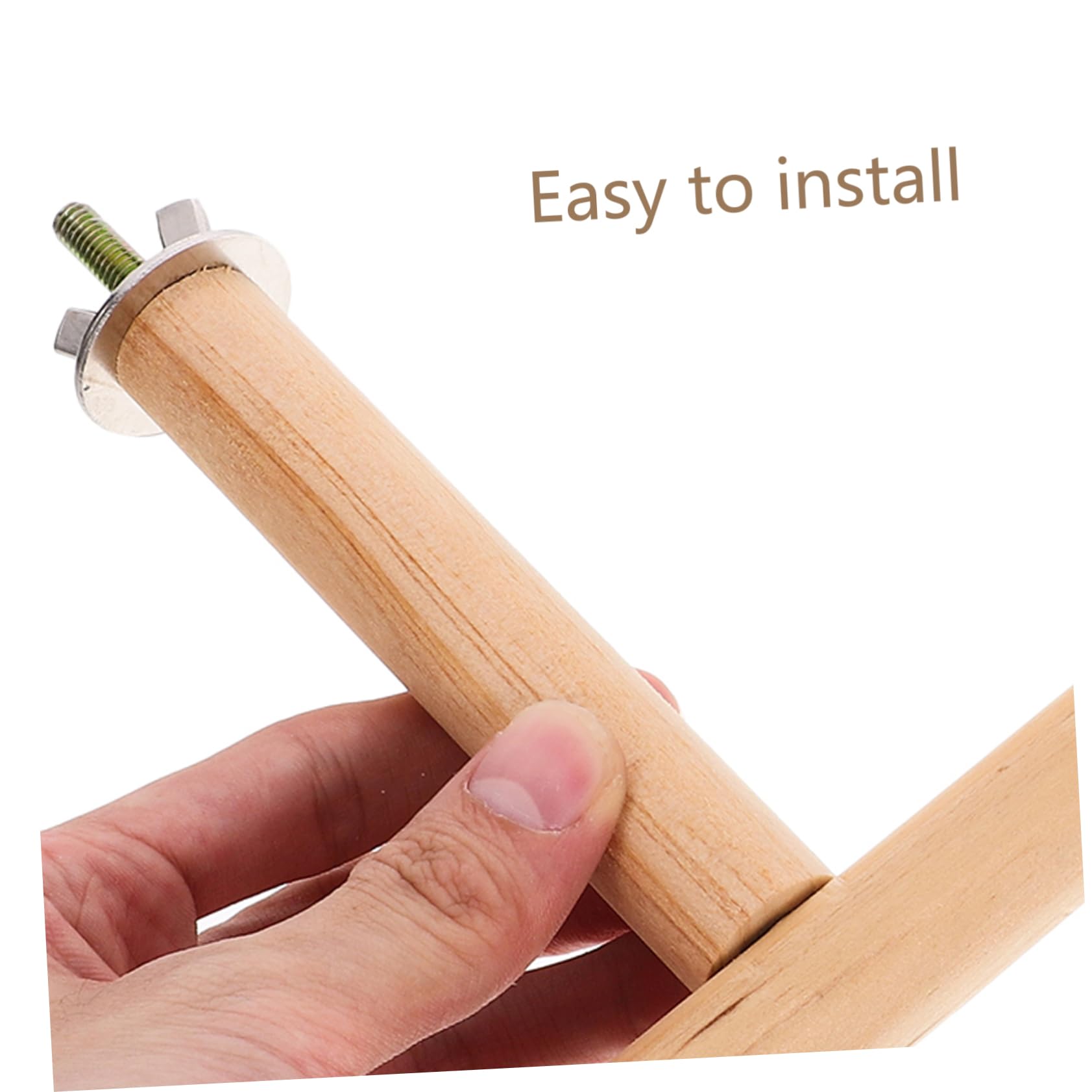 iplusmile 10 Ensembles Vis de Fixation pour Support de Cage à Oiseaux avec Écrous et Rondelles Accessoires de pour Perchoirs Vis Métalliques Durables pour Stabilité et Installation Facile