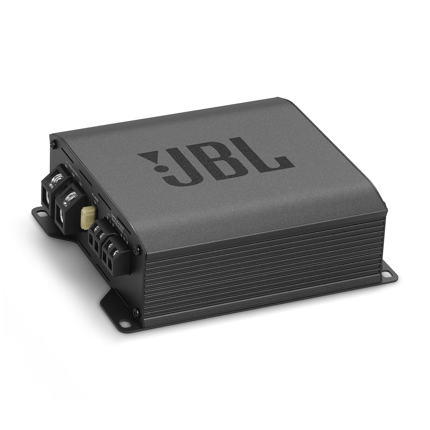 JBL Amplificateur Audio Stage GT 80021 - Compact et Puissant Ampli Voiture 2-Canaux Max 800W, 130W RMS x2 à 2 Ohm, Pour Haut-parleurs Avant ou Subwoofer Bridging, Protection Integrée