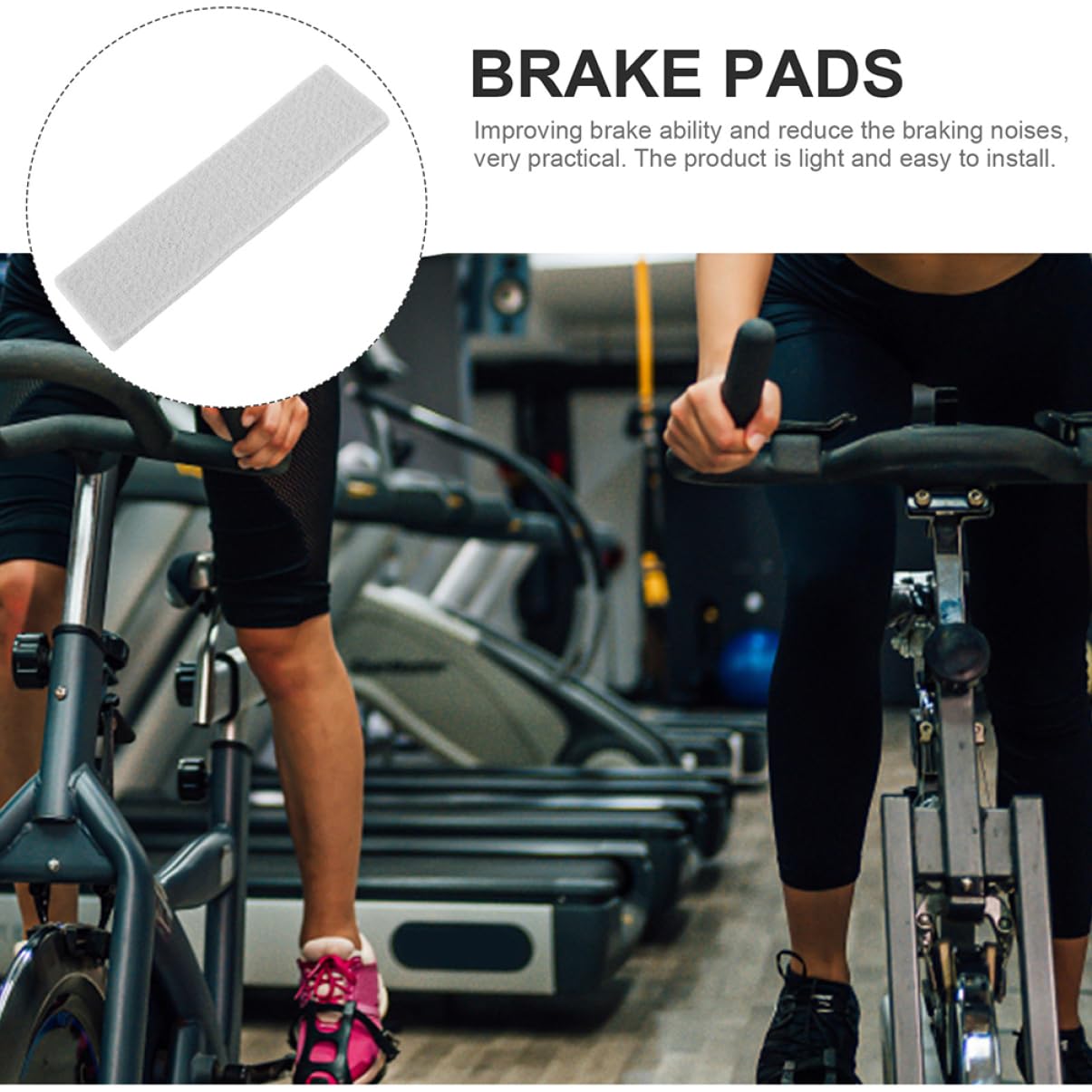 6 Stück Filzbremsbeläge für Fitnessbikes mit Rutschfester Funktion und Geräuschreduzierender Wirkung für Indoor Cycling und Sportgeräte